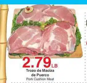 Arteagas Food Center Trozo De Maciza De Puerco Pork Cushion Meat offer