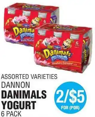 Carnicerias Jimenez Dannon Danimals Yogurt offer