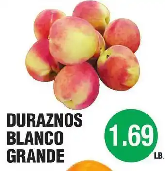 Carnicerias Jimenez Duraznos Blanco Grande offer