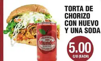 Carnicerias Jimenez Torta De Chorizo Con Huevo T Una Soda offer
