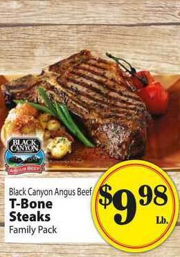 Food Giant Black Canyon Angus Beef T-Bone Steaks offer