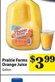 Food Giant Prairie Farms Orange Juice offer