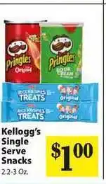 Food Giant Kellogg's Single Serve Snacks offer