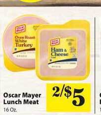 Food Giant Oscar Mayer Lunch Meat offer