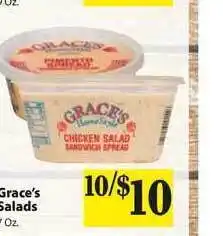 Food Giant Grace's Salads offer
