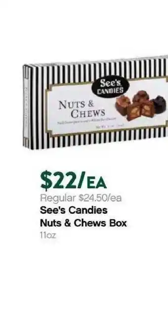 Plum Market See's Candles Nuts & Chews Box offer