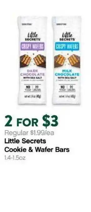 Plum Market Little Secrets Cookie & Wafer Bars offer