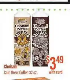 Remke Chobani Cold Brew Coffee offer