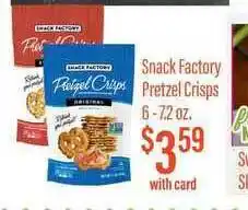 Snack Factory Pretzel Crisps