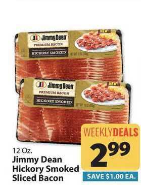 IGA Jimmy Dean Hickory Smoked Sliced Bacon offer