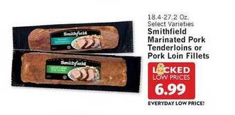 IGA Smithfield Marinated Pork Tenderloins Or Pork Loin Fillets offer