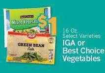IGA IGA Or Best Choice Vegetables offer