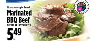 KTA Super Stores Mountain Apple Brand Marinated Bbq Beef Korean Or Teriyaki Style offer