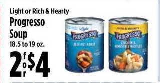 KTA Super Stores Progresso Soup offer