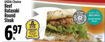 KTA Super Stores USDA Choice Beef Batayaki Round Steak offer