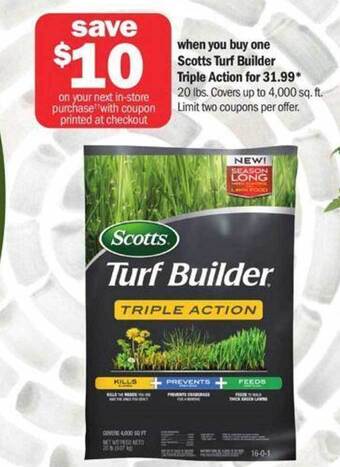 Meijer Scotts Turf Builder Triple Action offer