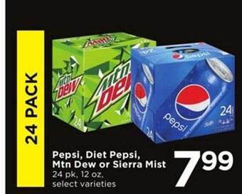 Cub Foods Pepsi, Diet Pepsi, Mtn Dew Or Sierra Mist offer