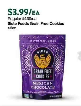 Plum Market Siete Foods Grain Free Cookies offer