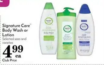 Pavilions Signature Care Body Wash Or Lotion offer