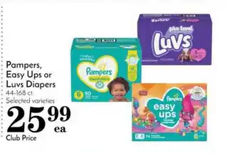 Pavilions Pampers Easy Ups Or Luvs Diapers offer
