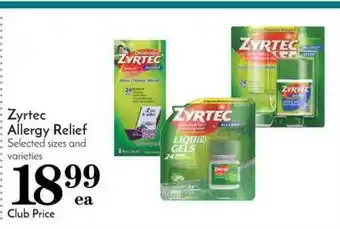 Pavilions Zyrtec Allergy Refief offer
