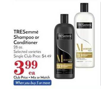 Pavilions Tresemmé Shampoo Or Conditioner offer