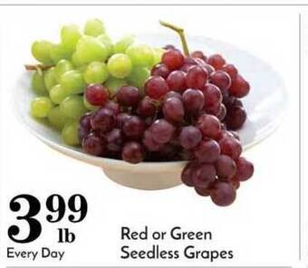 Pavilions Red Or Green Seedless Grapes offer