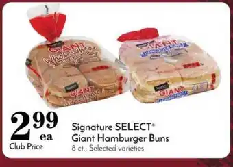 Pavilions Signature Select Gient Hamburger Buns offer