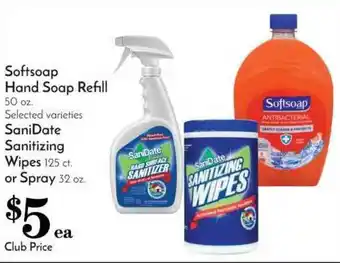 Pavilions Softsoap Hand Soap Refill Sanidate Sainitizing Wipes Or Spray offer