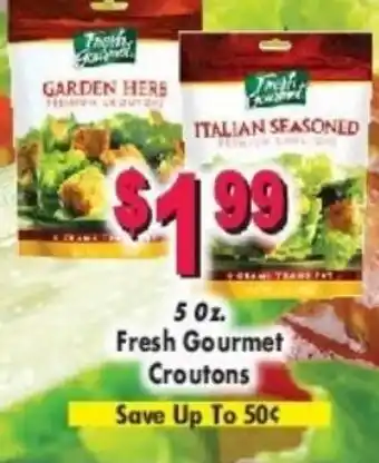 Miners County Market 5 oz. Fresh Gourmet Croutons offer
