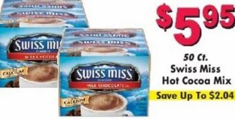 Miners County Market 50 ct. Swiss Miss Hot Cocoa Mix offer