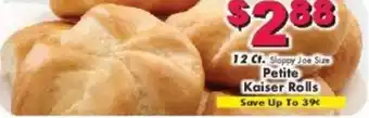 12 ct. Petite Kaiser Rolls