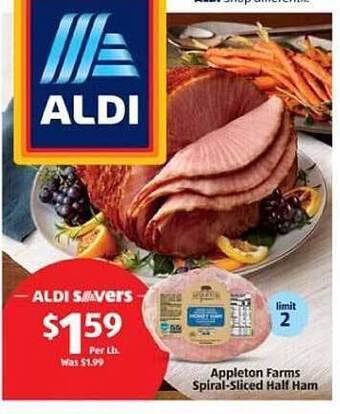Aldi Appleton Farms Spiral-sliced Half Ham offer