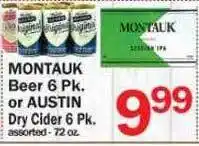 Montauk Beer Or Austin Dry Cider