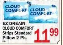 Ez Dream Cloud Comfort Strips Standard Pillow 2 Pk.