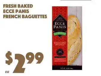 The Food Emporium Fresh Baked Ecce Panis French Baguettes offer