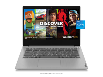 Walmart Lenovo Ideapad 3i 14" FHD PC Laptop, Intel Core i5-10210U, 8GB RAM, 512GB SSD, Windows 11 Home, Platinum Grey, 81WA00Q7US offer