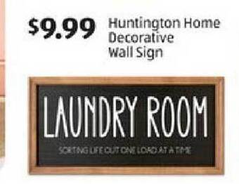 Aldi Huntington Home Decorative Wall Sign offer