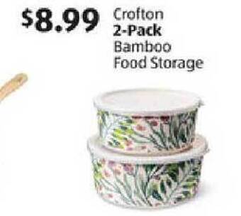 Aldi Crofton 2-pack Bamboo Food Storage offer