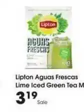 Kroger Lipton Aguas Frescas Lime Iced Green Tea M offer