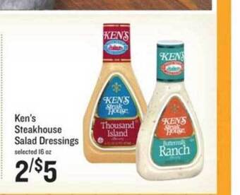 Lowes Foods Ken's Steakhouse Salad Dressings offer