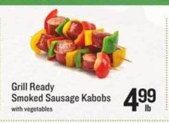 Lowes Foods Grill Ready Smoked Sausage Kabobs offer