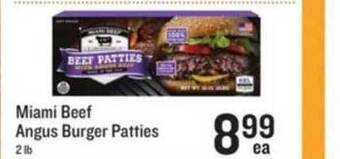 Lowes Foods Miami Beef Angus Burger Patties offer