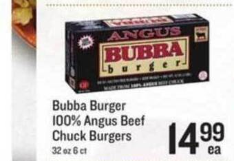 Bubba Burger 100% Angus Beef Chuck Burgers