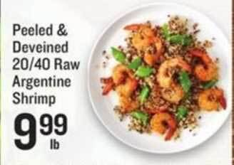 Lowes Foods Peeled & Deveined 20-40 Raw Argentine Shrimp offer