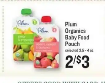 Lowes Foods Plum Organics Baby Food Pouch offer