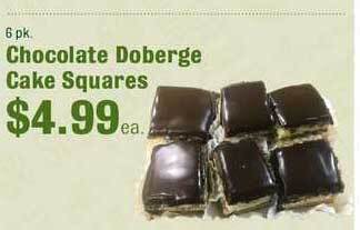 Robert Fresh Market Chocolate Doberge Cake Squares offer