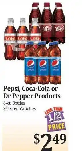 Rosauers Pepsi, Cola-Cola Or Dr Pepper Products offer