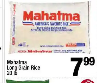 Super King Markets Mahatma Long Grain Rice 20 Lb offer