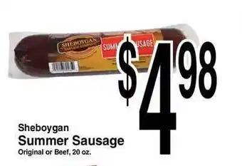Super Saver Sheboygan Summer Sausage offer